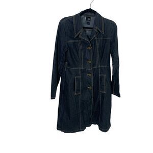 Bisou Bisou jean denim dress size medium button up (pc1)